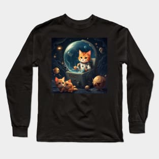 Space cat Long Sleeve T-Shirt